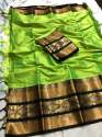Mango Patti Women Cotton Silk Sarees thumb 2
