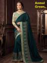Pure Georgette Embroidered Sarees thumb 4