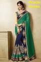 Pure Georgette Embroidered Sarees thumb 6