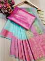 Women Doriya Ground Sarees thumb 4