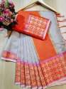 Women Doriya Ground Sarees thumb 8