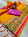 Women Festival Doriya Ground Sarees thumb 1