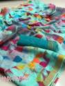 Fancy Printed Linen Saree