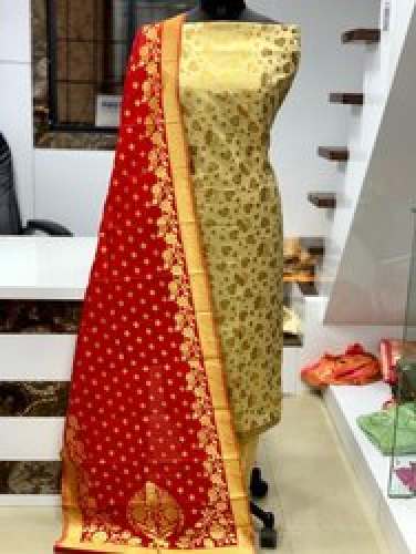 Trendy Banarasi Dress Material by Riyan Fashion