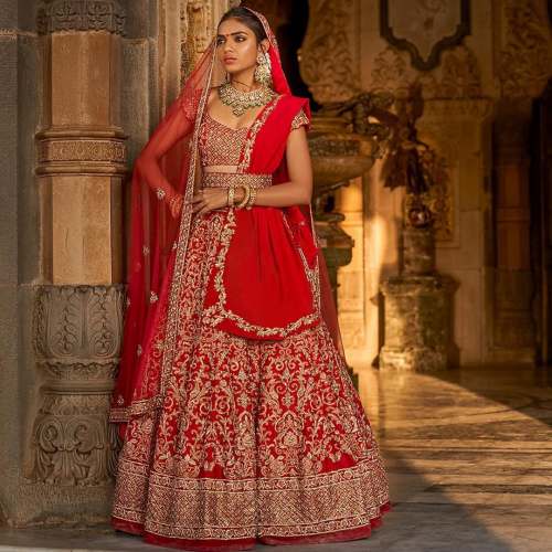 bridal latest collection in red colour 