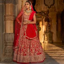 bridal latest collection in red colour 