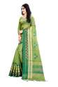 Embroidered Cotton Silk Sarees thumb 10