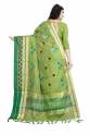Embroidered Cotton Silk Sarees thumb 11