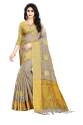 Embroidered Cotton Silk Sarees thumb 3