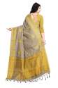 Embroidered Cotton Silk Sarees thumb 5
