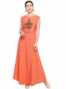 Khatli Work Taffeta Silk Gown thumb 5