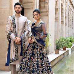 new bridal collection in blue colour 