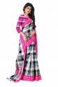 Women Linen Cotton Silk Sarees thumb 1