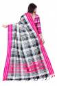 Women Linen Cotton Silk Sarees thumb 3