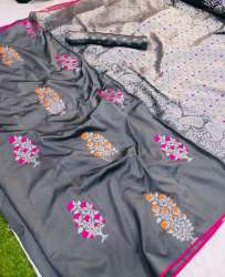Designer Lichi Silk Weaving Sarees