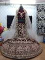 Designer Wedding Wear Velvet Lehenga Choli thumb 1