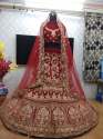 Designer Wedding Wear Velvet Lehenga Choli thumb 5