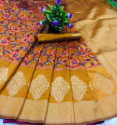 Kalamkari cotton silk Saree