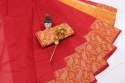 Ladies Fancy Gicha Silk Sarees thumb 12