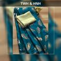 Pure Satin Silk saree thumb 1