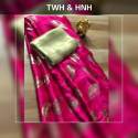 Pure Satin Silk saree thumb 2