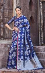 weaving lichi silk Saree