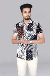Dot Printed Mens Shirt