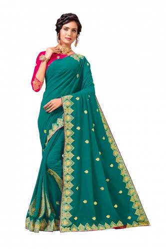 Embroidery Work Georgette Sarees 
