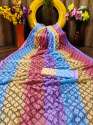 Rainbow Colour Fancy Brocade Sarees thumb 3