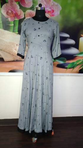 Designer rayon long kurti 