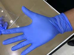 Nitrile Blue Color Hand Gloves