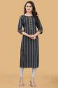 blue-cotton-silk-jacquard-design-kurtis