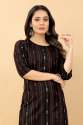 Ved Tex Jacquard Cotton Black Kurtis thumb 1