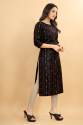 Ved Tex Jacquard Cotton Black Kurtis thumb 5