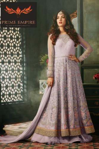 Exclusive Designer Net Sharara Dress Material