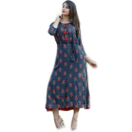 Ladies Jaipuri Cotton Printed Kurti