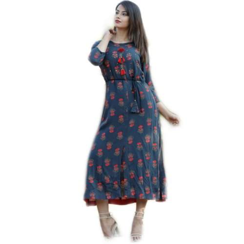 Ladies Jaipuri Cotton Printed Kurti by Shree Shyam Lifestylezz