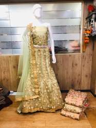Fancy Net Embroidered Lehenga 