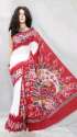 BATIK PRINT MALMAL SAREE thumb 11