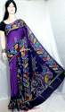 BATIK PRINT MALMAL SAREE thumb 8