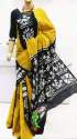 BATIK PRINT MALMAL SAREE thumb 9