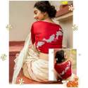 Designer Khadi Embroidered Blouse  thumb 2