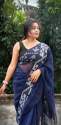 Fashionable Pure Linen Weaving Saree  thumb 12