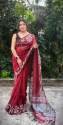Fashionable Pure Linen Weaving Saree  thumb 16