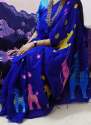Handloom Silk Cotton Embroidered Saree thumb 3
