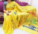 Handloom Silk Cotton Embroidered Saree thumb 4
