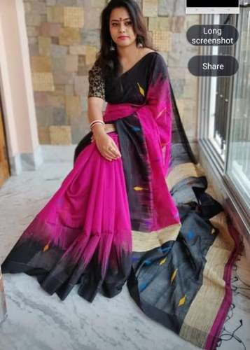 Ikkat Ghicha Saree