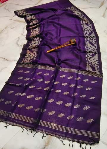 Latest Pure Linen Karat Weaving Saree 