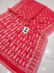 Cotton Silk Allover thread Woven work Handloom Jamdani Saree