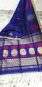 Party wear Silk Cotton Jamdani Saree thumb 11